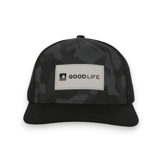 Black Camo Snapback - GOOD LIFE GOLF