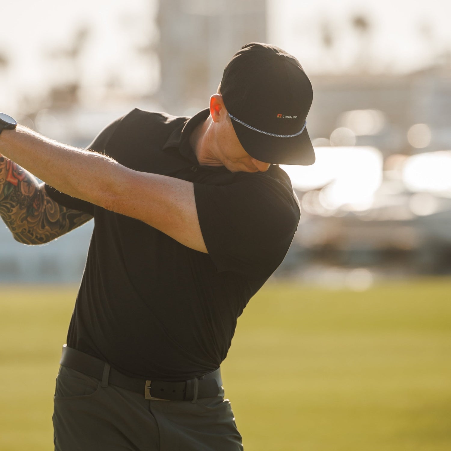 Icon Black Snapback - GOOD LIFE GOLF