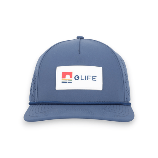 Sandy Beach Blue GLIFE Snapback - GOOD LIFE GOLF